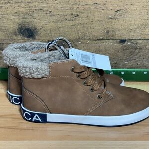 Nautica Tan Fur-Lined Sneakers